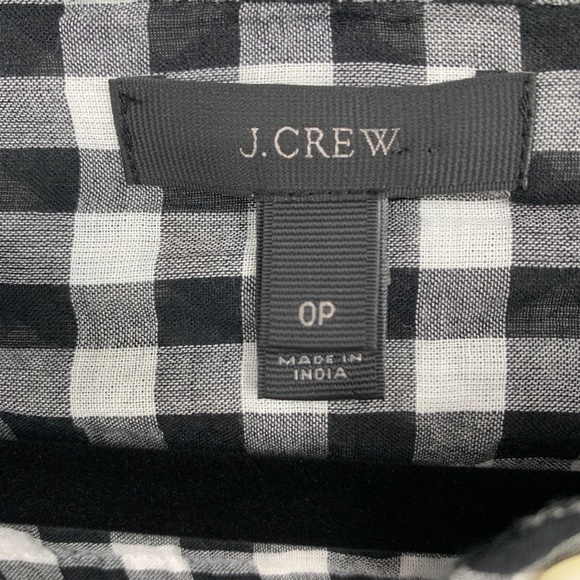 J Crew 0 Petite blouse embroidered bell sleeve - Picture 5 of 5